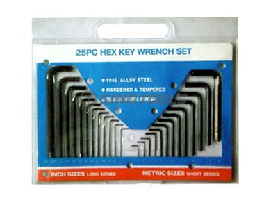 25PC Hex Key Set