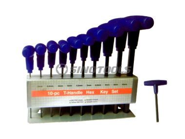 10PC T-Handle  Allen Hex Key Set