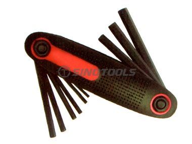 9PC Folding Allen Hex Key Set