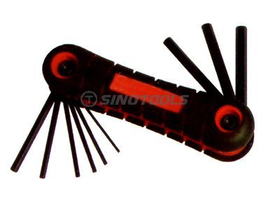 9PC Folding Allen Hex Key Set