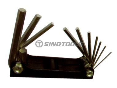10PC Folding Allen Hex Key Set
