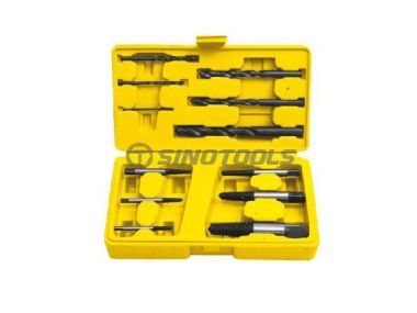 12PC Screw Extractor And Drill Set, Fine/Coarse Thread