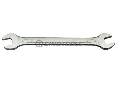 Double Open End Wrench with Concave Rib