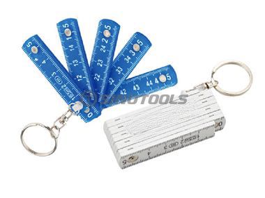 プラスチック製の折りたたみ定規