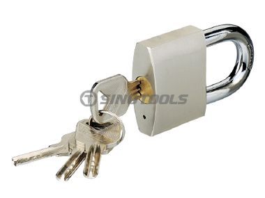 Nickel Plated Atomic Padlock
