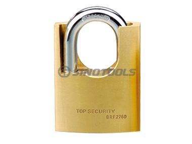 Shackle Protected Brass Padlock