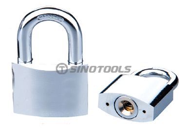Chrome Plated Disc Padlock