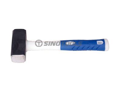 ハーフプラスチック製のハンドルを備えたドイツのタイプのストーンハンマー