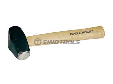 ヒッコリーハンドルを備えたアメリカのタイプのストーンハンマー