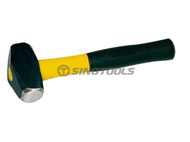 半分のプラスチック製のハンドルを備えたアメリカのタイプのストーンハンマー