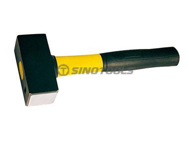 カラープラスチック製コーティングハンドルを備えたGSストーンハンマー