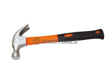 ダブルカラーのプラスチック製コーティングハンドルを備えたアメリカンタイプのクローハンマー