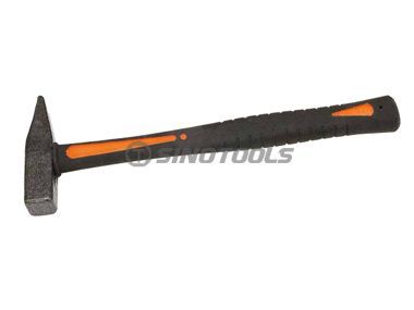 ダブルカラーのプラスチック製コーティングハンドルを備えたドイツ型マシニストハンマー