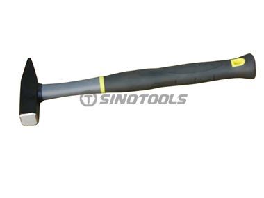 3色のプラスチック製のハンドルを備えたドイツ型マシニストハンマー