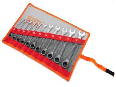 11PC Ratchet Combination Wrench Set