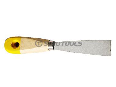 Putty Knife with Wooden Handle 