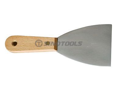 Putty Knife with Wooden Handle 