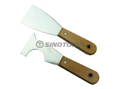 Putty Knife with Wooden Handle 
