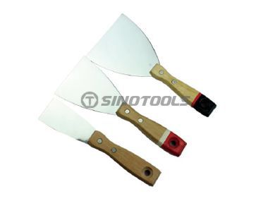 Putty Knife with Wooden Handle 