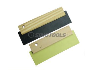 Rubber Blade Scraper with Wooden Handle