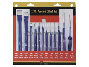 12PCs Punch & Chisel Set