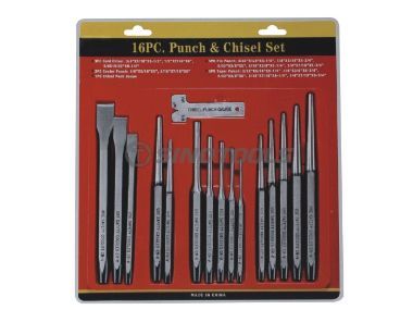 15PCs Punch & Chisel Set